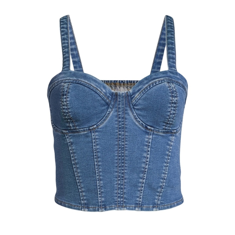 No boundaries denim top